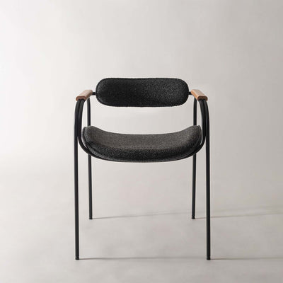 ダイニングチェア スチールチェア アームチェア ファブリック / TEC-86