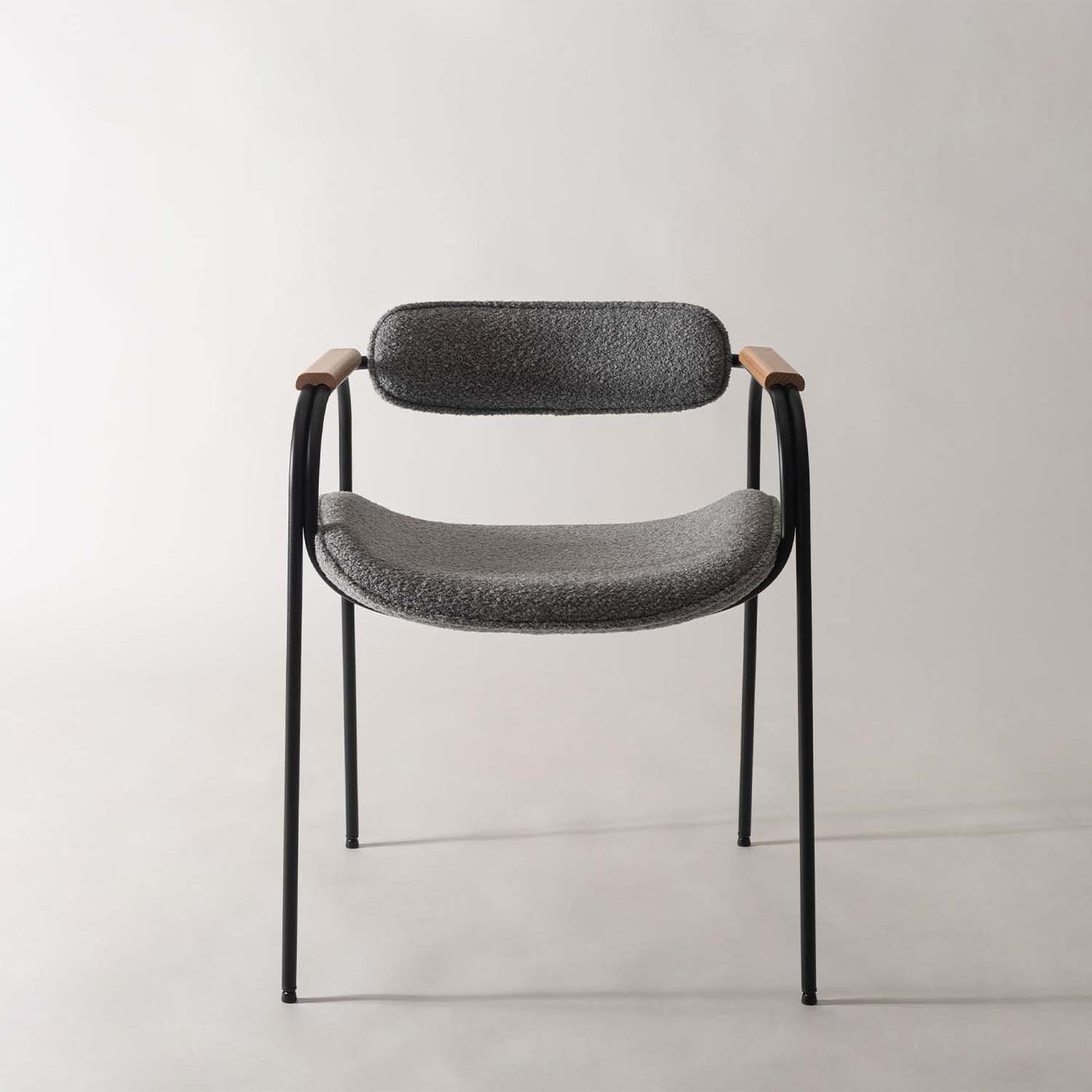 ダイニングチェア スチールチェア アームチェア ファブリック / TEC-86