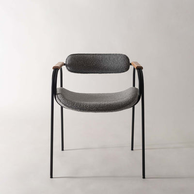 ダイニングチェア スチールチェア アームチェア ファブリック / TEC-86